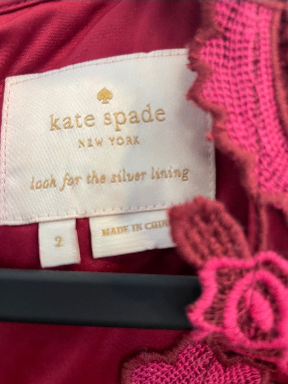 Kate Spade Fit and Flare Lace Dress, size 2 - Picture 3 of 10
